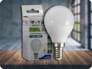 E14 LED IZZÓ 4.5W, P45 - SAMSUNG CHIP Hideg fehér