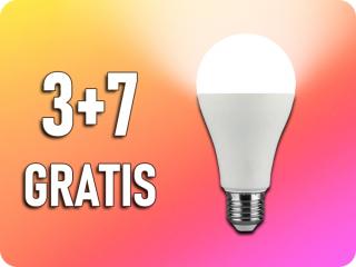 E27 LED izzó 17W, 1710LM, A65, 3+7 gratis! Hideg fehér