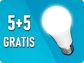 E27 LED izzó 8,5W, 806lm, SAMSUNG chip, A60, 5+5 gratis! Hideg fehér