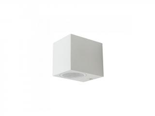 Fali lámpa GU10, fehér, IP44, szögletes, négyzet alakú