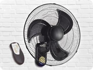 FALI VENTILÁTOR TÁVIRÁNYÍTÓVAL, 50W, Ø45CM, FEKETE [FANWPB40R]