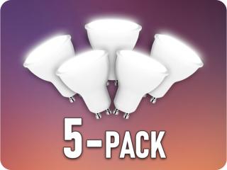 GU10 LED IZZÓ 10W, 1000LM, 100°/5-PACK! Meleg fehér
