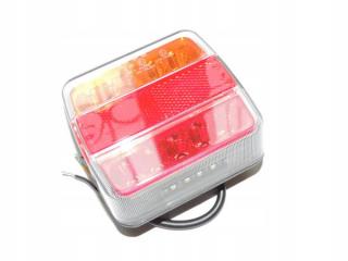 Hátsó LED lámpa 5 funkciós (hátsó, fék, irány, rendszám, reflektor) 12/24V rögzítés csavarokkal [L1851]