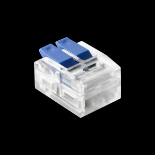 Kábelcsatlakozó 2PIN mini snap kék 0,75-4mm2 450V / 32A [OR-SZ-8017/2/100]