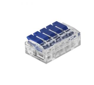 Kábelcsatlakozó 5PIN mini snap kék 0,75-4mm2, 450V/32A [OR-SZ-8017/5/50]