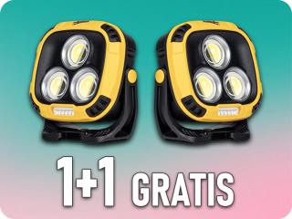KAMAR ÚJRATÖLTHETŐ LED LÁMPA 3000MAH, 2X2000MAH, 1+1 GRATIS! [LA0302]