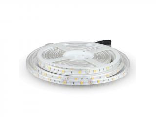 KÜLTÉRI LED SZALAG 6W/M, 500LM/M, 12V, 30LED/M, IP65, CSOMAGOLÁS 5M Meleg fehér