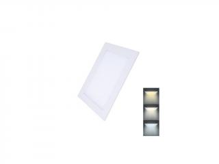 LED BEÉPÍTETT PANEL 12W, 900LM, CCT 3000K/4000K/6000K, NÉGYZETES [WD141]