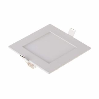LED beépített panel tápegységgel, 3W, 130lm, négyzet Meleg fehér