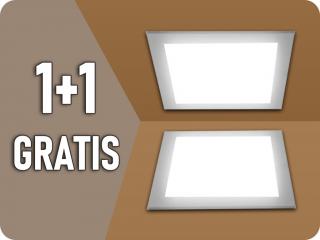 LED BEÉPÍTETT PANEL TÁPELLÁTÁSSAL 12W, 1200LM, BACKLIT, SZÖRGY, SAMSUNG CHIP, 1+1 GRATIS! Természetes fehér