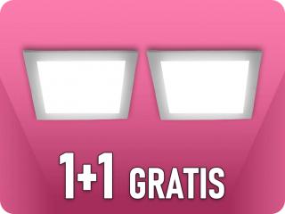 LED BEÉPÍTETT PANEL TÁPELLÁTÁSSAL 6W, 660LM, BACKLIT, NÉGYZET ALAKÚ, SAMSUNG CHIP 1+1 GRATIS! Hideg fehér