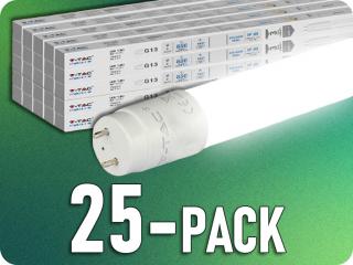LED cső  T8, 9W, 850lm, 60cm, G13, SAMSUNG CHIP, NANO műanyag/25-PACK! Hideg fehér