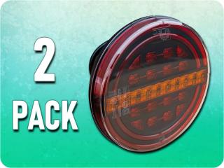 LED-es hátsó lámpa, 3 funkció, 12/24V/2-PACK! [L1909]