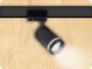 LED-es sínlámpa MADARA ALTRO RING cserélhető forrás GU10, 3 fázis, fekete [SLIP003050]