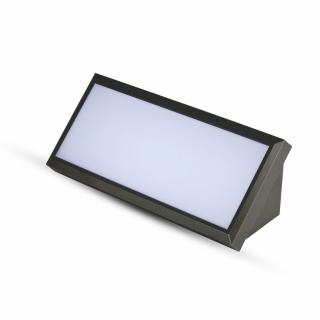 LED fali lámpa 12W 1250LM fekete IP65 Hideg fehér