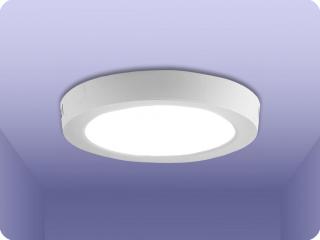 LED FELÜLI PANEL TÁPELLÁTÁSSAL 18W, 1850LM, SAMSUNG CHIP, KEREK Hideg fehér