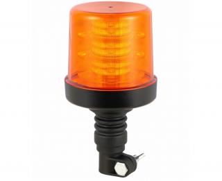 LED figyelmeztető jelzőfény, 22W, 36xLED, R65, R10, flexibilis csatlakozás fogantyúval, 12/24V, 4 mód, narancssárga, IP67 [ALR0012-4]