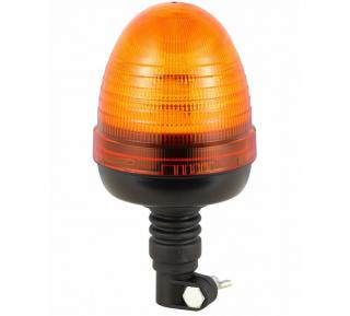LED figyelmeztető lámpa 20W, 24xLED, R65, R10, flexibilis csatlakozás fogantyúval, 12/24V, 4 mód, narancssárga, IP67 [ALR0020-4]