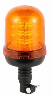 LED figyelmeztető lámpa 22W, 36xLED, R65, R10, flexibilis csatlakozás fogantyúval 12/24V, 4 mód, narancs, IP67 [ALR0025-4]