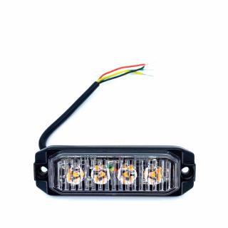 LED figyelmeztető lámpa 4xLED, 12W, 4 üzemmód, 12/24V [L1892]