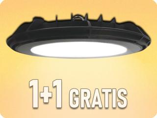 LED Highbay 100W, 8500lm, 110°, IP65, 1+1 gratis! Hideg fehér