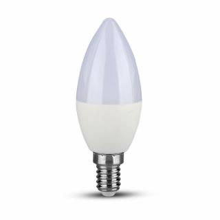 LED izzó, dimmelhető, gyertya, E14, 5,5W, 470lm, Samsung Chip Hideg fehér
