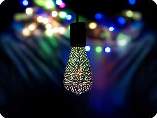 LED IZZÓ E27 3D, 3W, ST64, 3000K