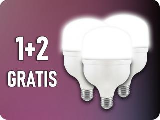 LED IZZÓ E27 T160, 60W, 6600LM, 160°, IP20, 1+2 gratis! Hideg fehér