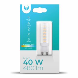 LED izzó G9, 6W, 480LM, 330° Meleg fehér