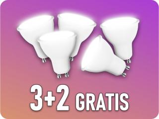 LED IZZÓ GU10 7.5W, 610LM, 38°, 3+2 GRATIS! Hideg fehér