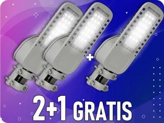 LED közvilágítás 30W, 4050lm (135lm/W), Samsung chip, 2+1 gratis! Hideg fehér