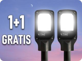LED KÖZVILÁGÍTÁS 50W, 4270LM, 110°, IP65, 1+1 gratis! Hideg fehér