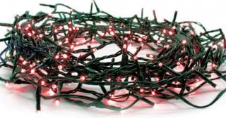 LED kültéri karácsonyi lánc, 300 LED, 14,95m, 3m vezeték, 8 funkció, IP44, piros [X08300412]