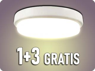LED kültéri mennyezeti/fali lámpa 12W, 1160lm, IP54, 1+3 gratis! Hideg fehér