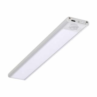 LED lámpa szekrényekhez és polcokhoz 1,5W, 110LM, 30cm, 5V, 1A, ezüst, IP20 Meleg fehér