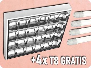 LED LÁMPATEST RASTRO+ 4x LED cső GRATIS! [GT-LE060JN-01] Hideg fehér