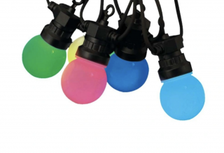 LED LÁNCLÁMPA RGB 7,5W, 15XLED, 13M, IP44