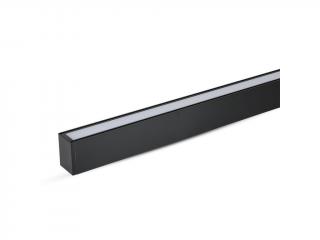 LED LINEÁRIS SZERELT LÁMPA 40W, 3300LM, FEKETE, 0-10V DIMMÁLHATÓ, SAMSUNG CHIP, 6400K Hideg fehér