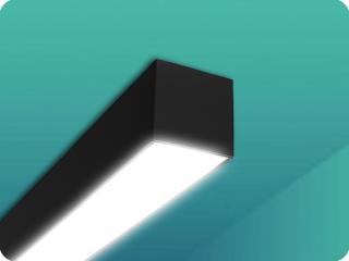 LED LINEÁRIS SZERELT LÁMPA 40W, 4000LM, SZÍVVÁLTOZTATÁS 2700/4000/6000K, 120CM, FEKETE [SLI047301CCT_PW]