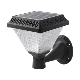 LED napelemes lámpa távirányítóval 0,8W, 75lm, CCT, IP44, négyzet