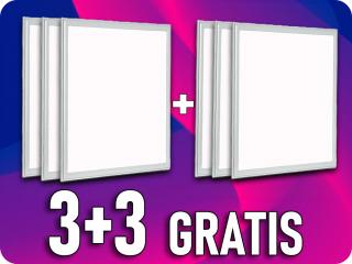 LED panel tápegységgel, 29W, 3960lm, 60x60cm, 3+3 gratis! Hideg fehér