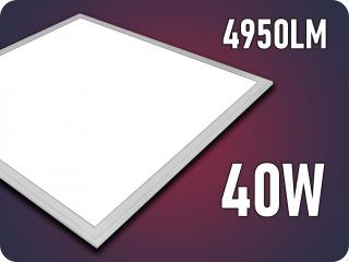 LED panel tápegységgel, négyzet 60x60cm, 40W, 4950lm Hideg fehér