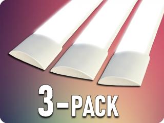 LED PRIZMA PANEL 40W, 120CM, 4800LM, SZÍNVÁLTOZTATÁS 3000/4000/6000K/3-PACK!