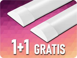 LED prizmalámpa nagy fényerejű 30W, 4650lm (155lm/W), 120cm, 1+1 gratis! Hideg fehér