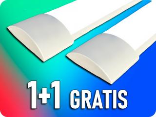 LED prizmalámpa nagy fényerejű 38W, 150cm, 1+1 gratis! Természetes fehér