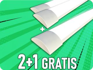 LED prizmalámpa nagy fényerejű 38W, 150cm, 2+1 gratis! Természetes fehér