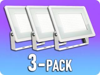 LED reflektor 100W, 8700lm, fehér/3-PACK! Természetes fehér