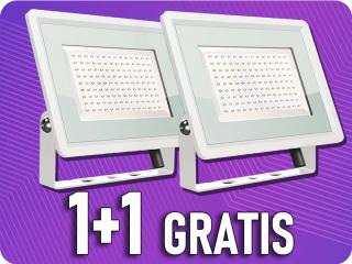 LED REFLEKTOR 200W, 17600lm, 110°, IP65, fehér, 1+1 gratis! Hideg fehér