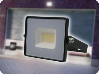 LED REFLEKTOR 20W, 1620LM, FEKETE Hideg fehér