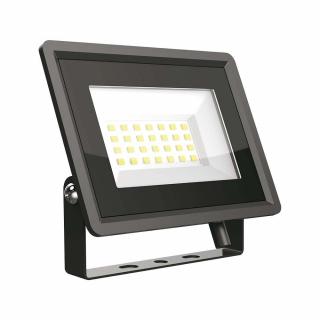 LED reflektor 20W, 1650lm, fekete Természetes fehér